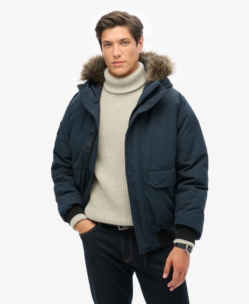 Blouson Bomber Everest en imitation Fourrure, SUPERDRY