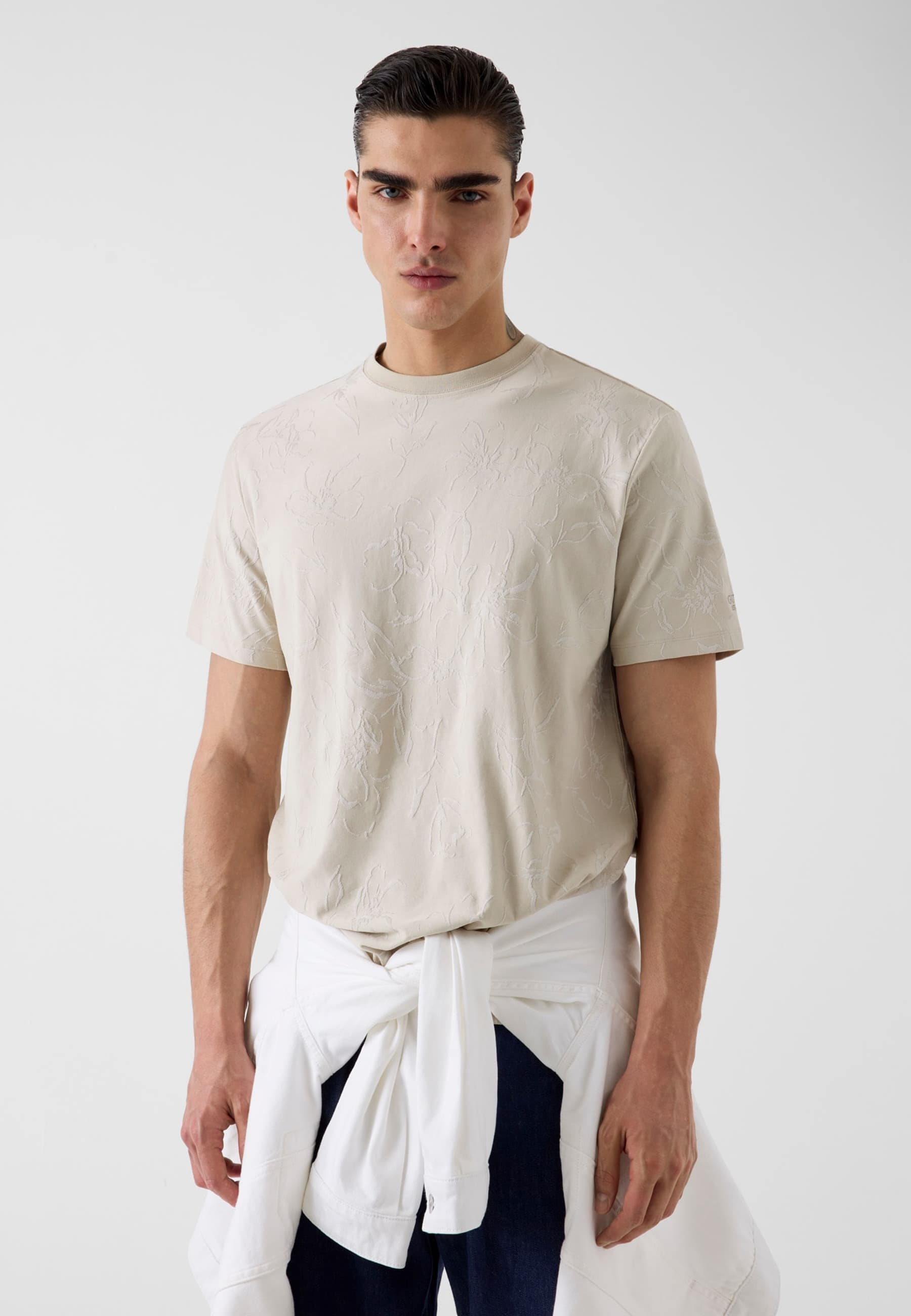 T-Shirt En Mélange De Coton, GUESS
