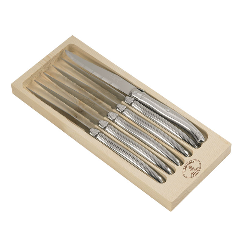 Coffret 6 couteaux steak inox laguiole, JEAN DUBOST