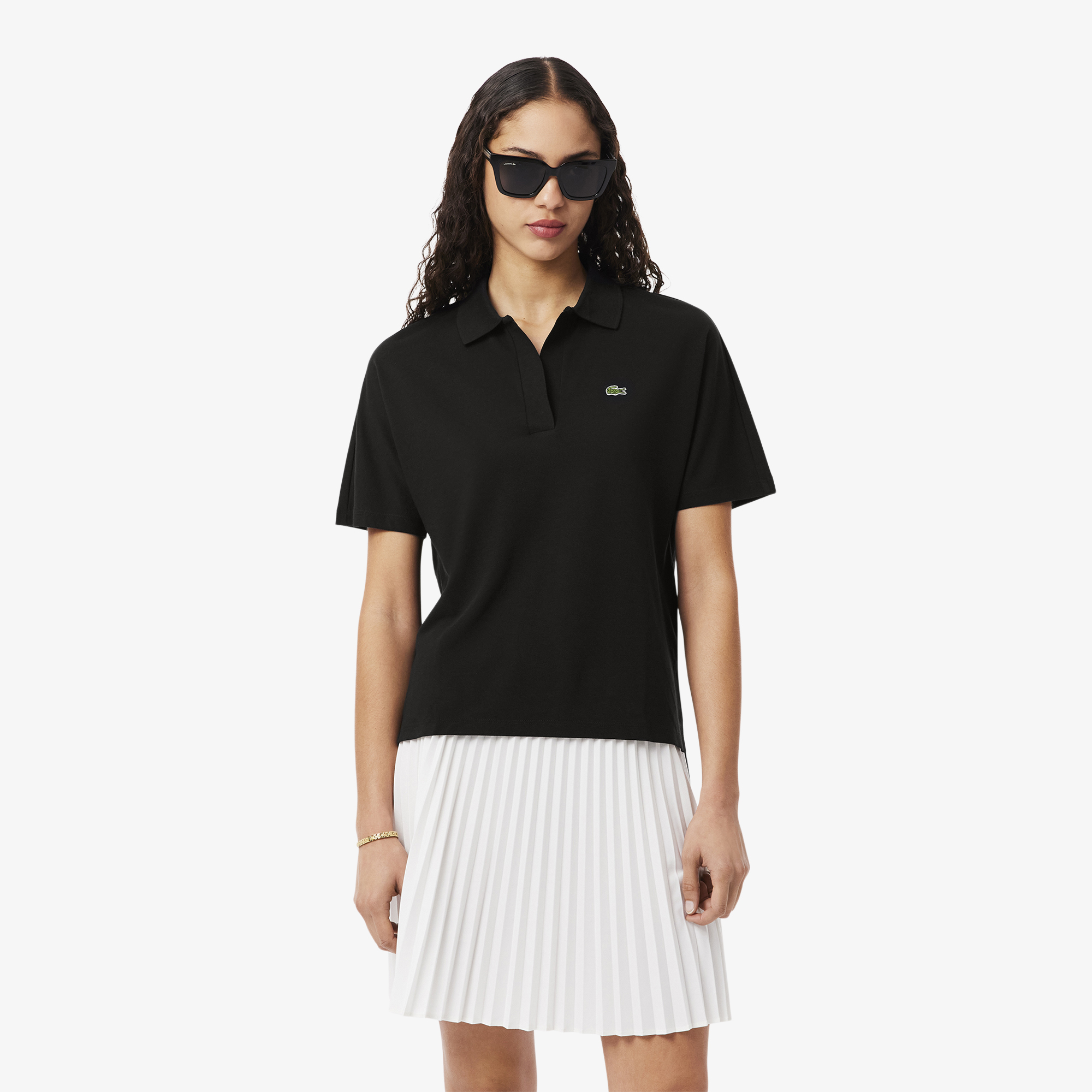 Polo relaxed fit Piqué fluide, LACOSTE