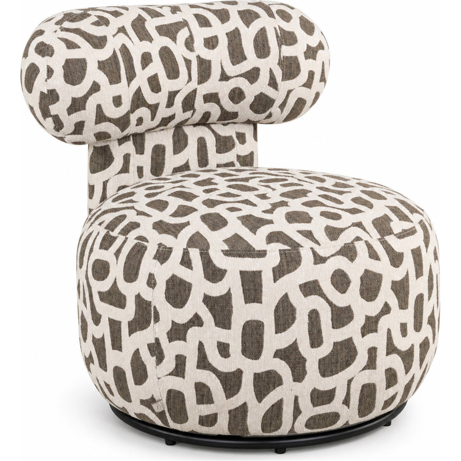 Fauteuil lounge à motif géométrique, RECOLLECTION