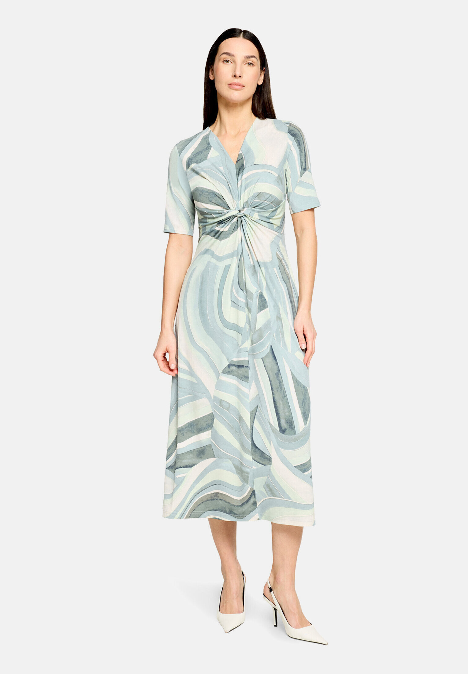 Robe longueur midi à fronce, BETTY BARCLAY