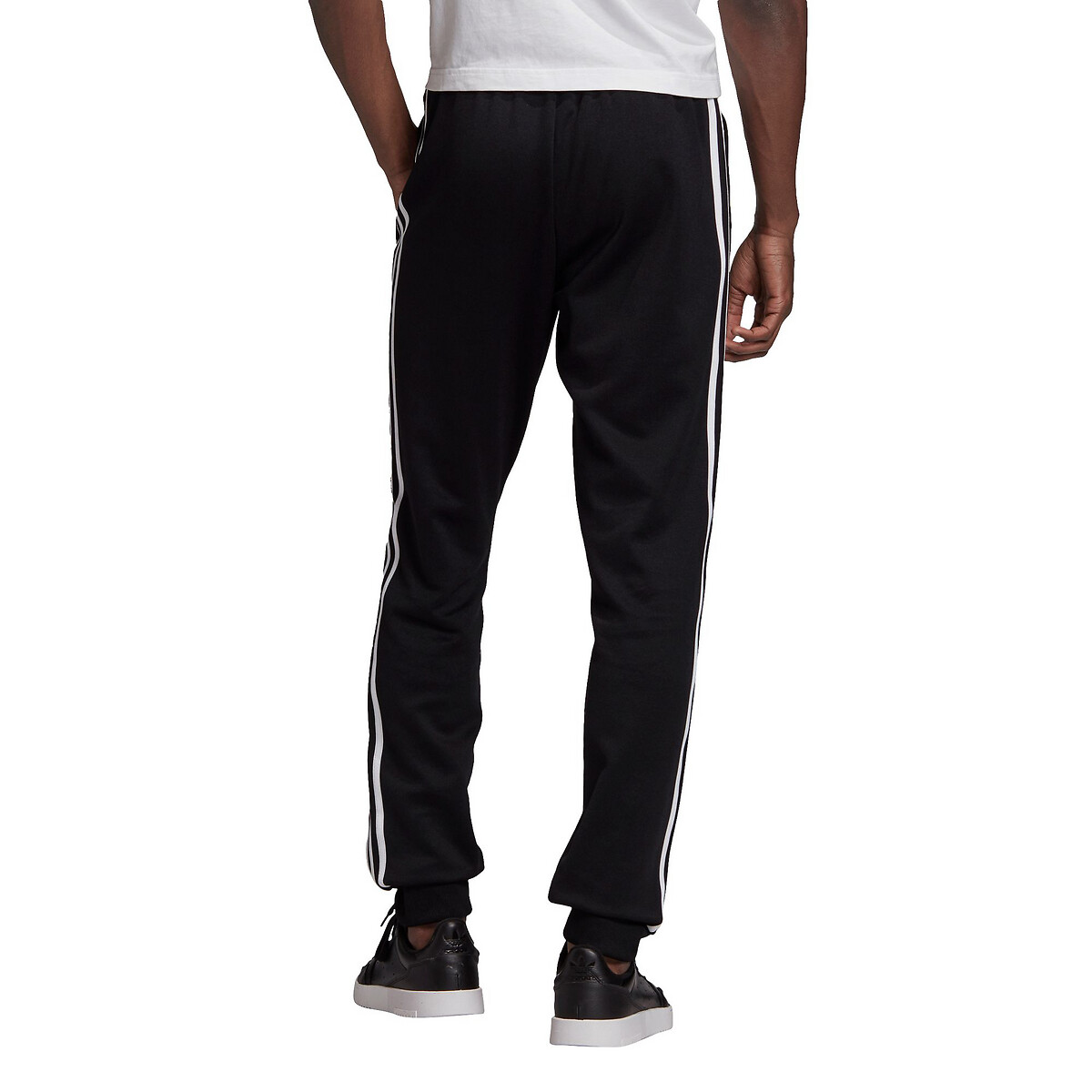 Adidas Pantalon de sport noir-blanc style d\u00e9contract\u00e9 Mode Pantalons Pantalons de sport 