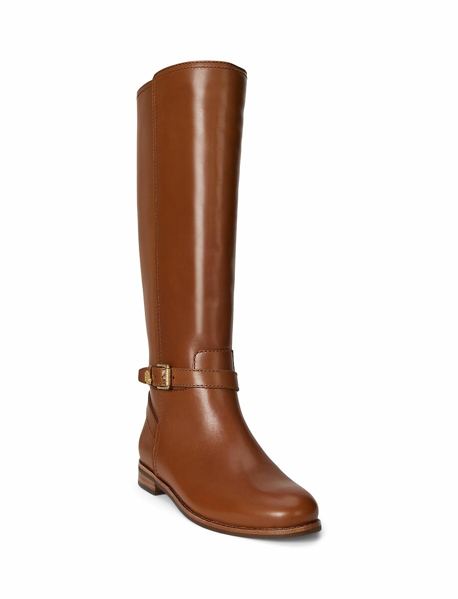 Lauren Ralph Lauren Botas planas de piel Brooke — foto 2