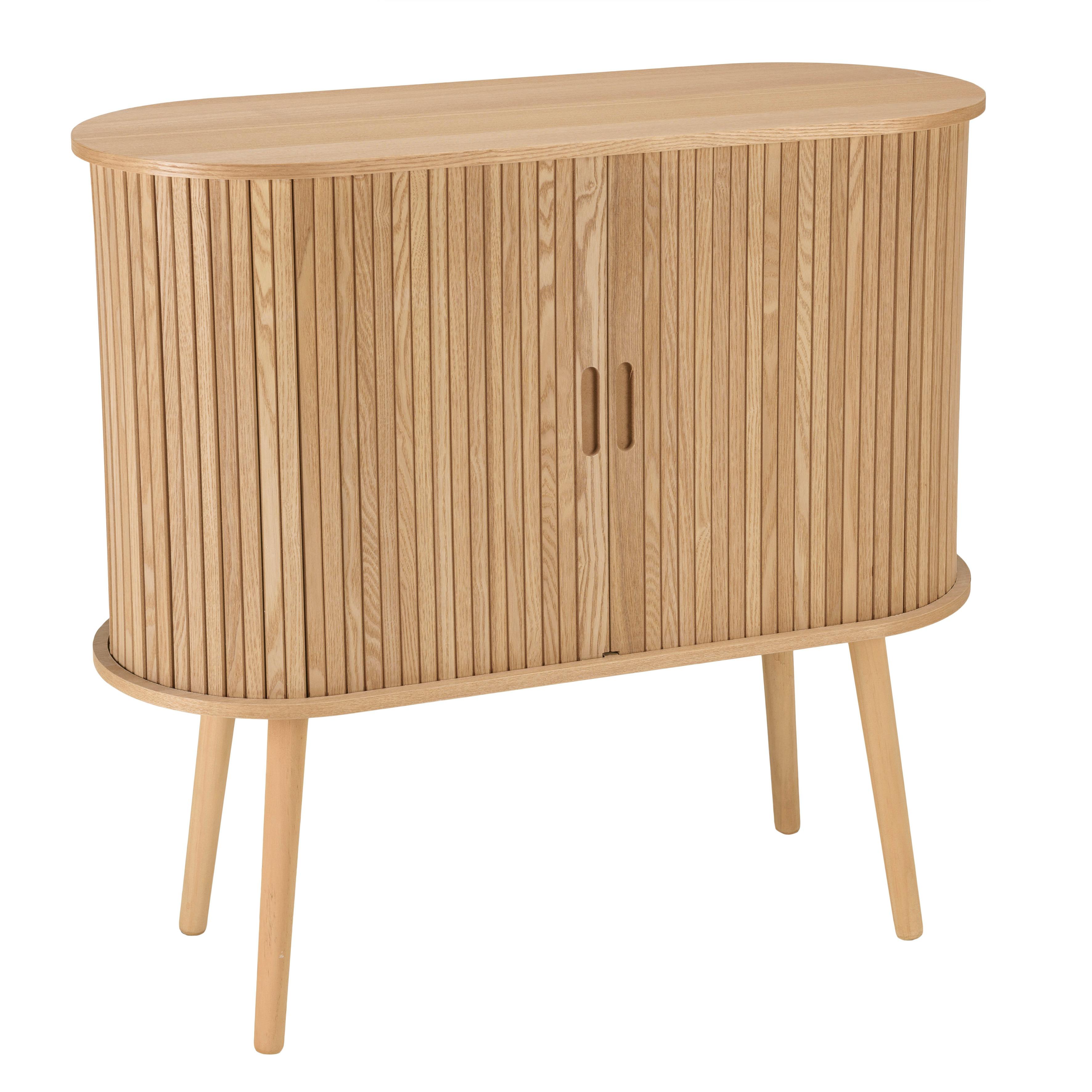 Buffet ovale en bois couleur naturelle CASTILLE, PIER IMPORT