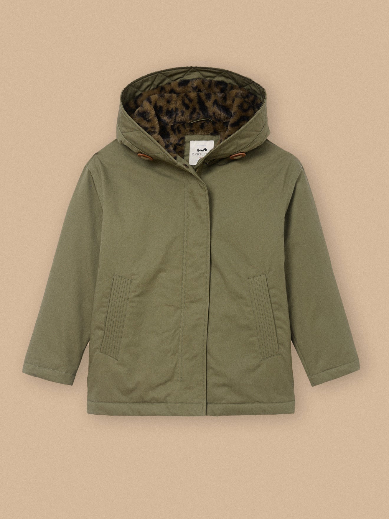 Parka courte doublée léopard - Collection JUNIOR, CYRILLUS