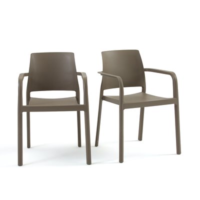 Lot de 2 fauteuils empilables polypropylène, Kenta LA REDOUTE INTERIEURS