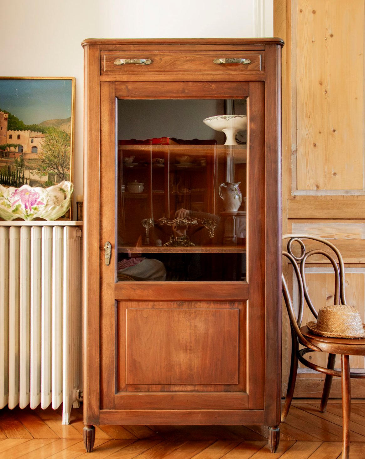 Vitrine aux poignées Art Déco Victoria N°1365 - Bon état, DEBONGOUT