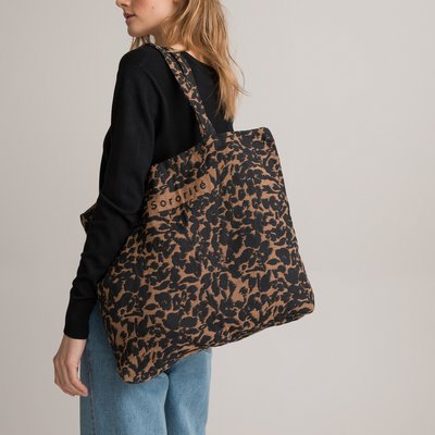 Tote bag zwart/camel LA REDOUTE COLLECTIONS