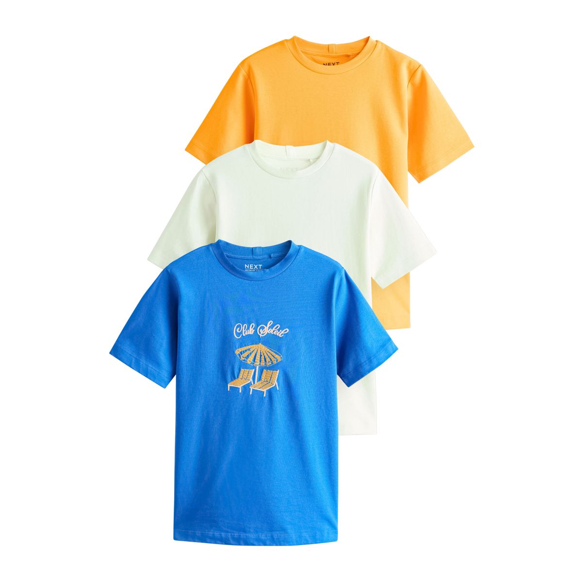 T-shirt basique épais, lot de 3, NEXT