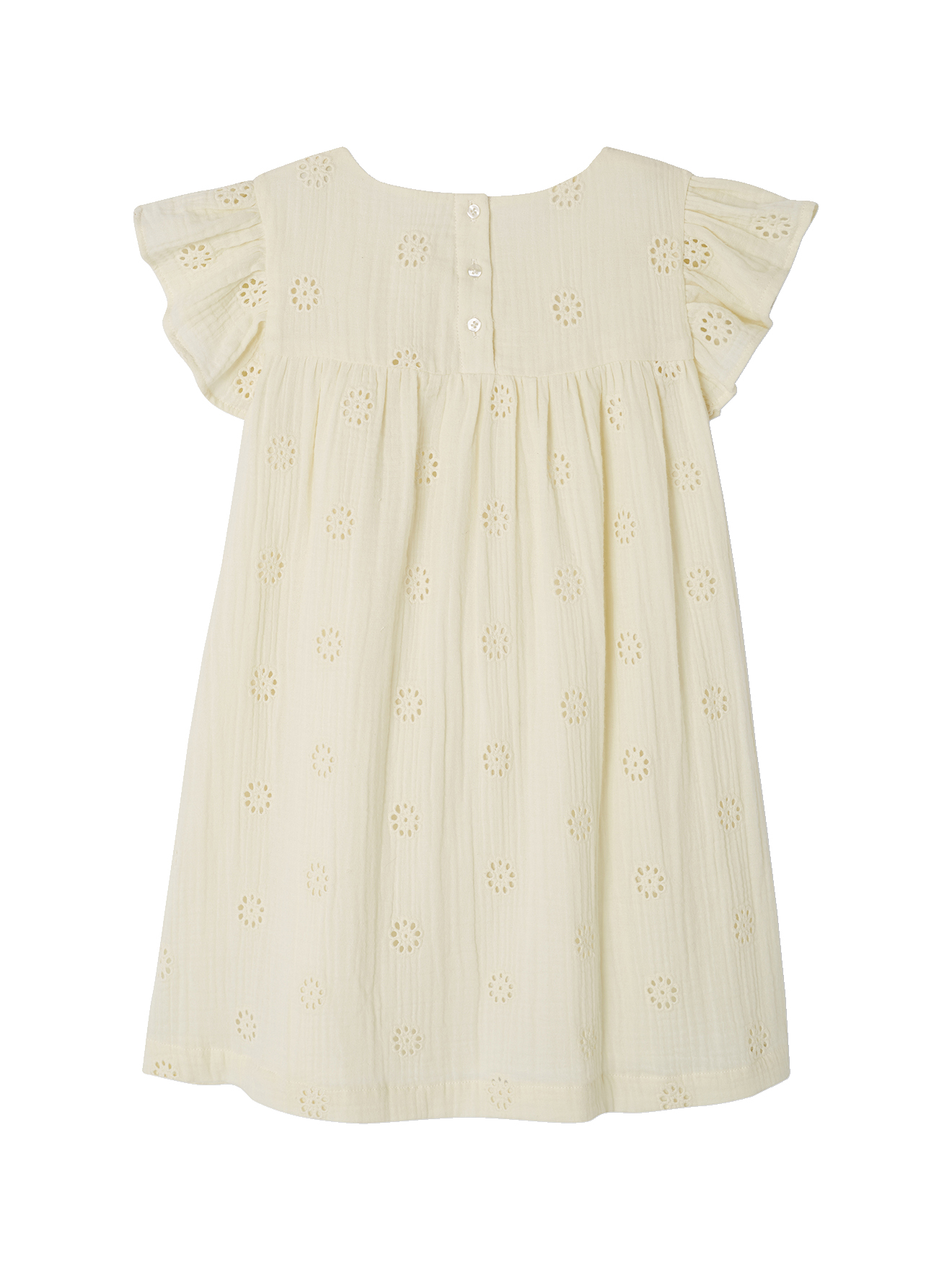 VERTBAUDET Robe Cérémonie Fille Broderie Anglaise Gaze De Coton - Fleurie Bohème Chic