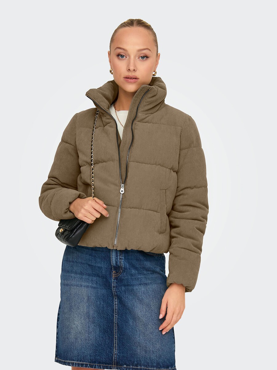 Short Padded Jacket with High Neck, ONLY