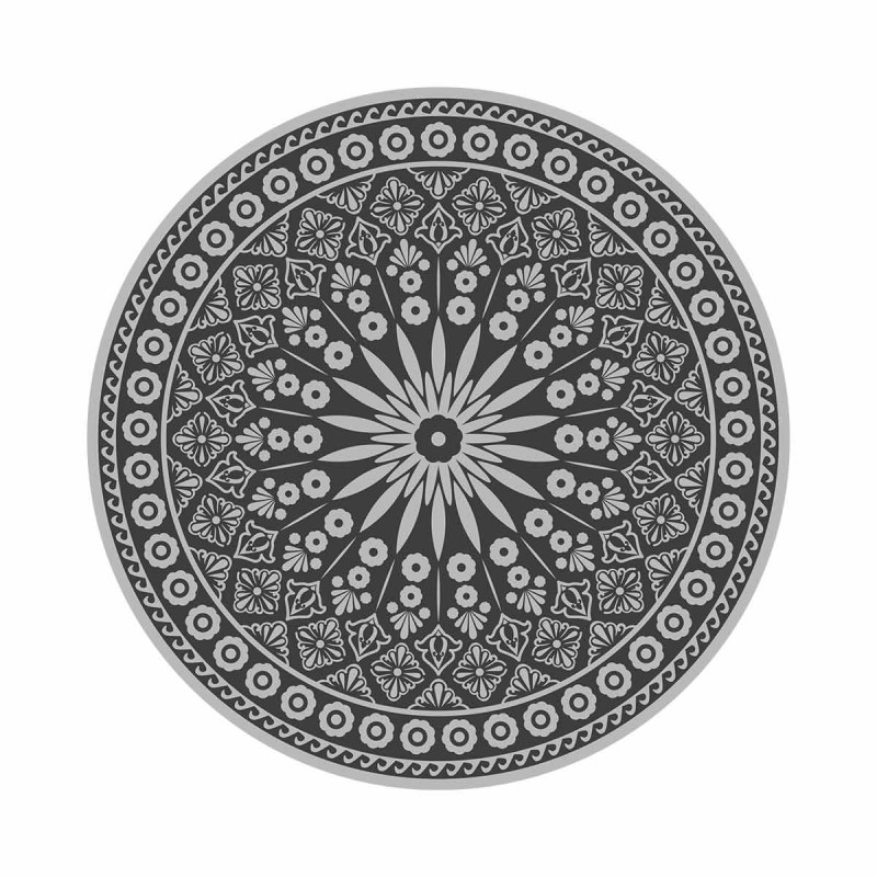 Tapis rond d'extérieur gris 170 cm, ESSCHERT DESIGN