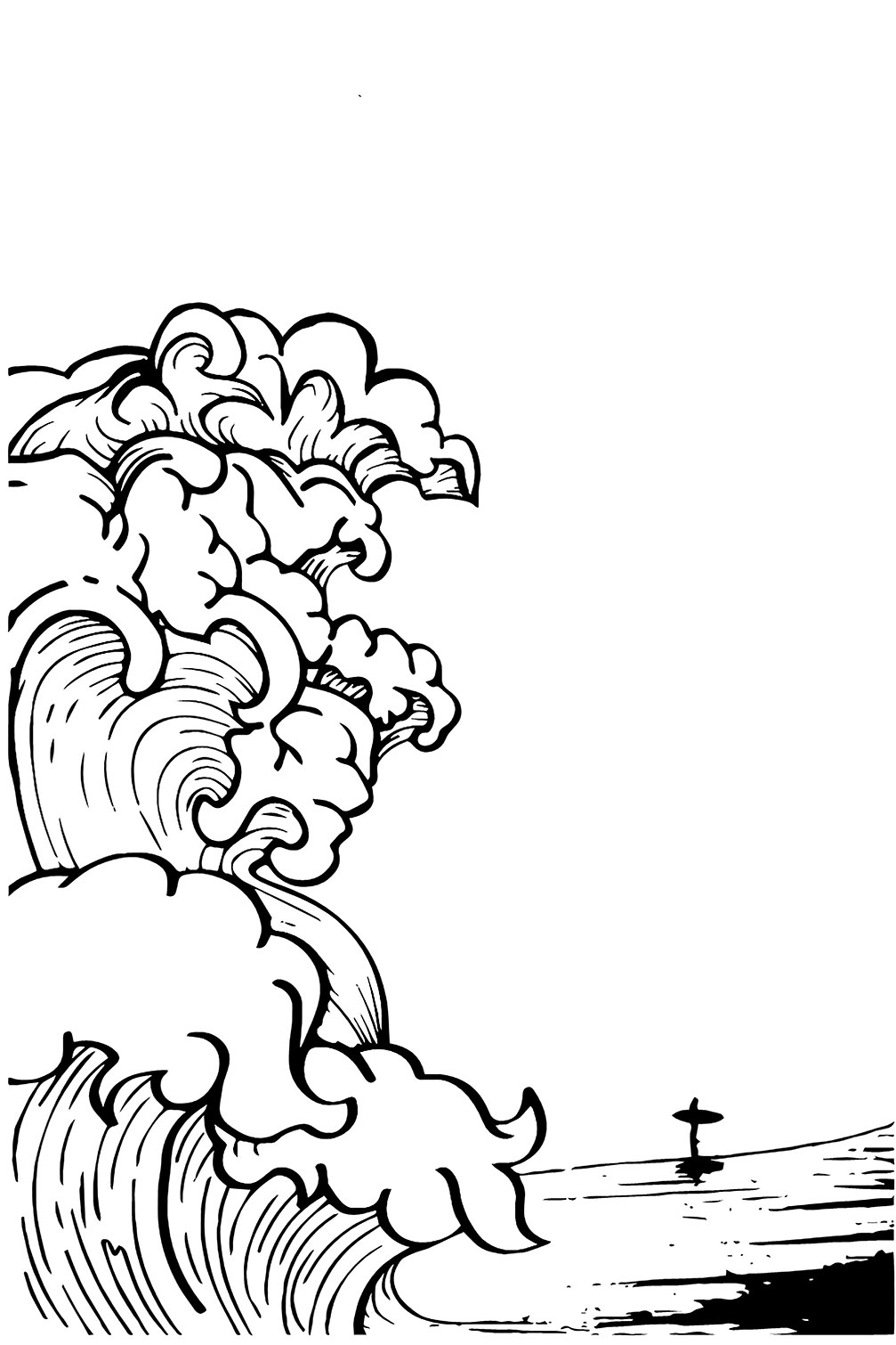 Tableau shore break, HEXOA