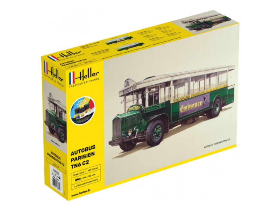 Maquette STARTER KIT Autobus TN6 C1, HELLER