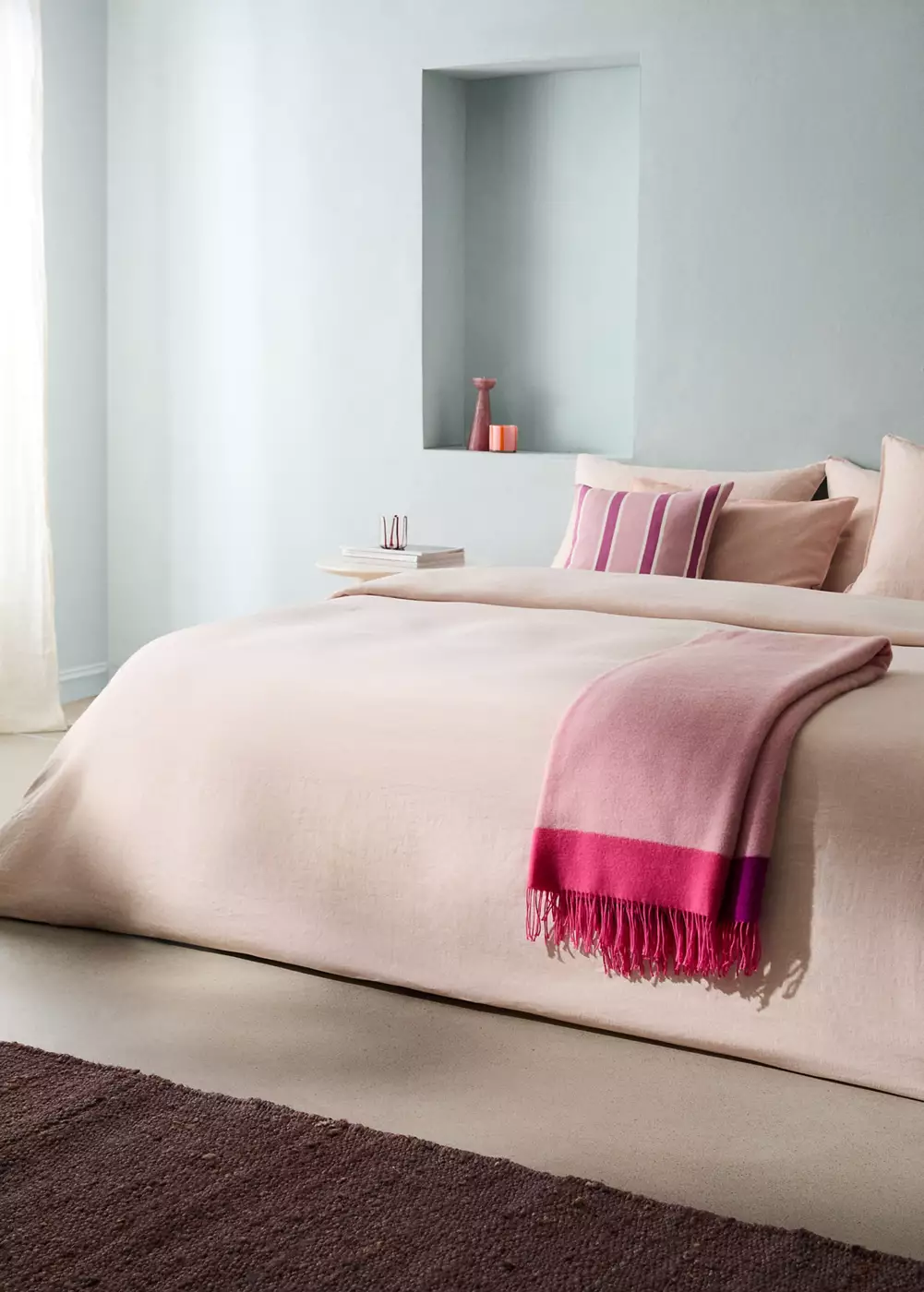 Housse de couette 100 % lin mélangé Lit 90 cm, MANGO HOME