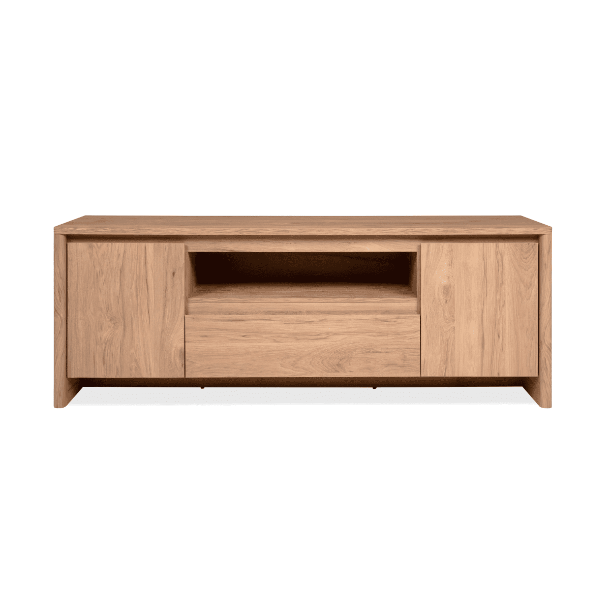 Meuble TV 2 portes, 1 tiroir 1 niche SOREN, CALICOSY