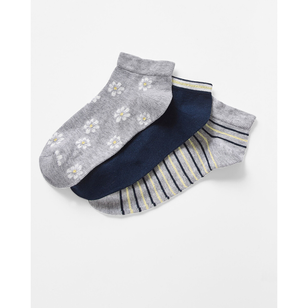 pack of 3 pairs of socks in cotton mix