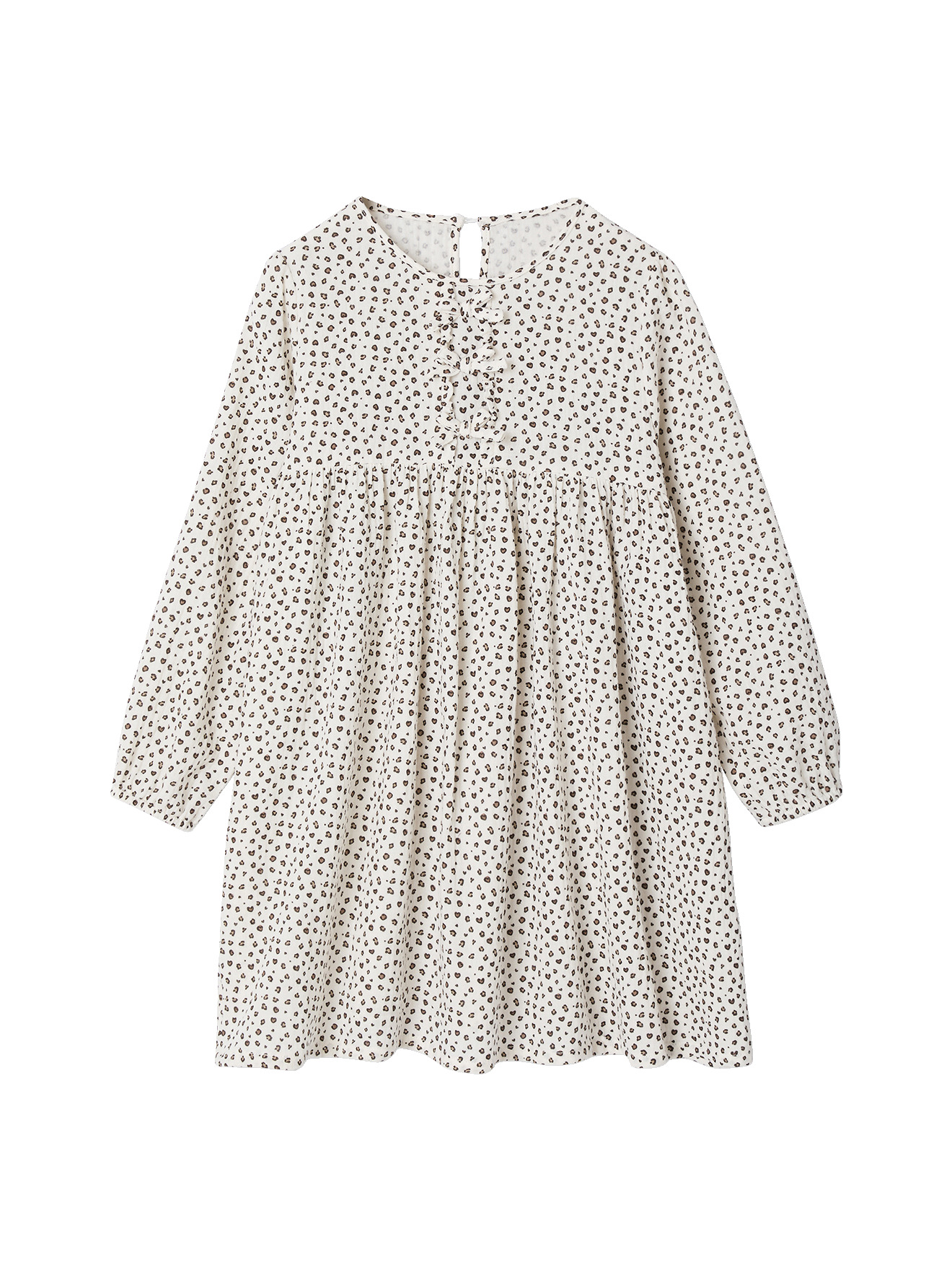 Robe en gaze de coton avec noeuds fantaisie, VERTBAUDET
