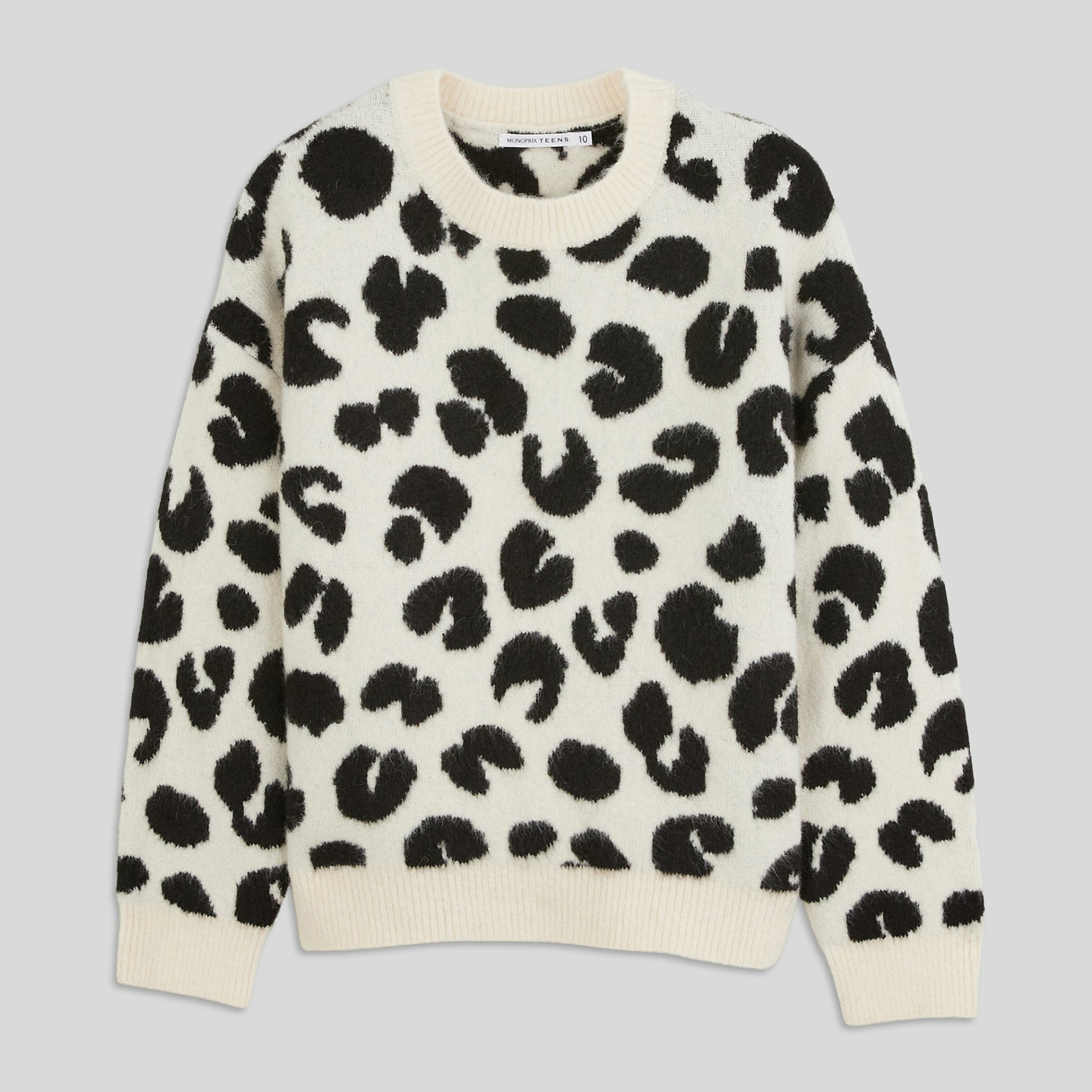 Pull à motif, certifié OEKO-TEX, MONOPRIX TEENS