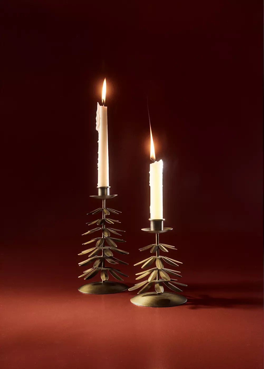 Petit bougeoir en fer en forme de sapin, MANGO HOME
