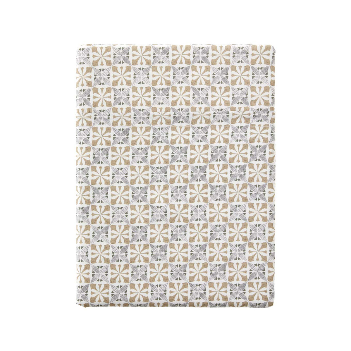 Drap plat imprimé en percale de coton, GALADRIEL, ESSIX