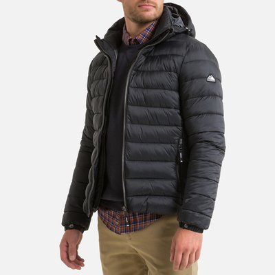 Fuji Hooded Padded Jacket with Zip Fastening SUPERDRY