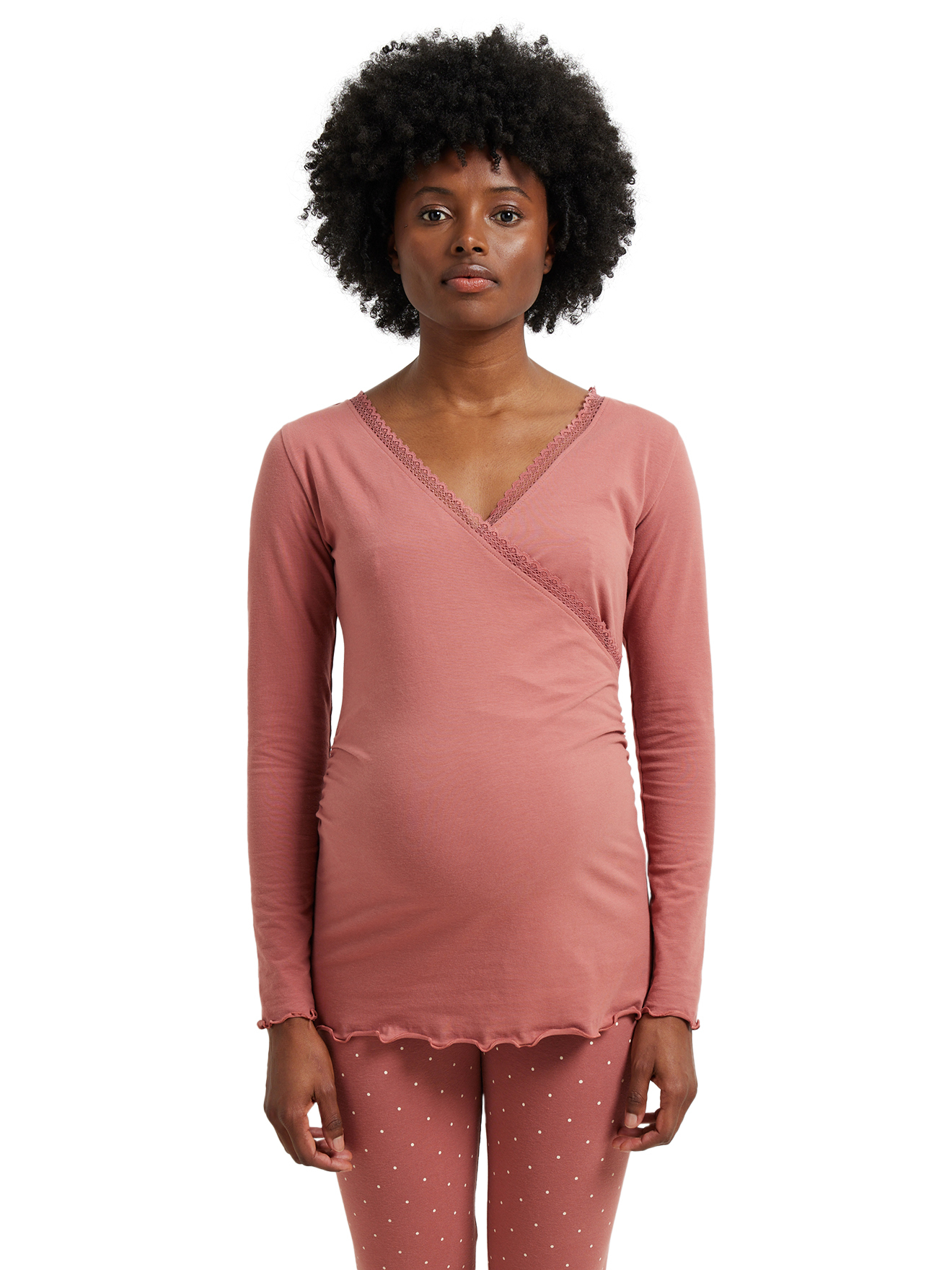 Ensemble 2 pièces pyjama grossesse et allaitement coton biologique*, VERTBAUDET