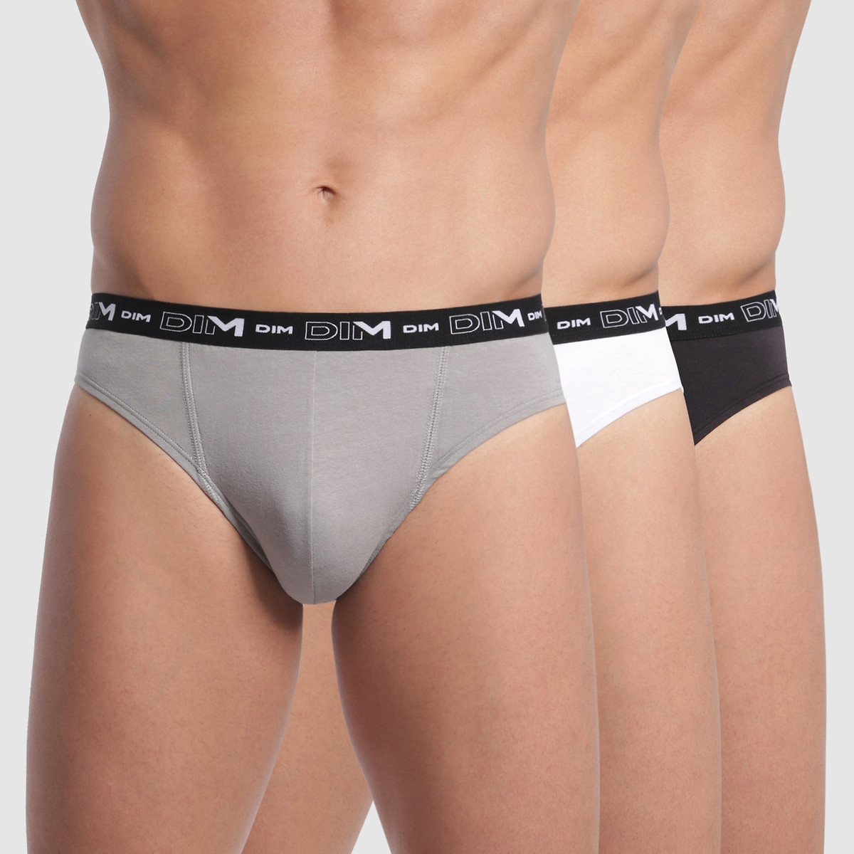 Lot de 3 slips Coton Stretch, DIM