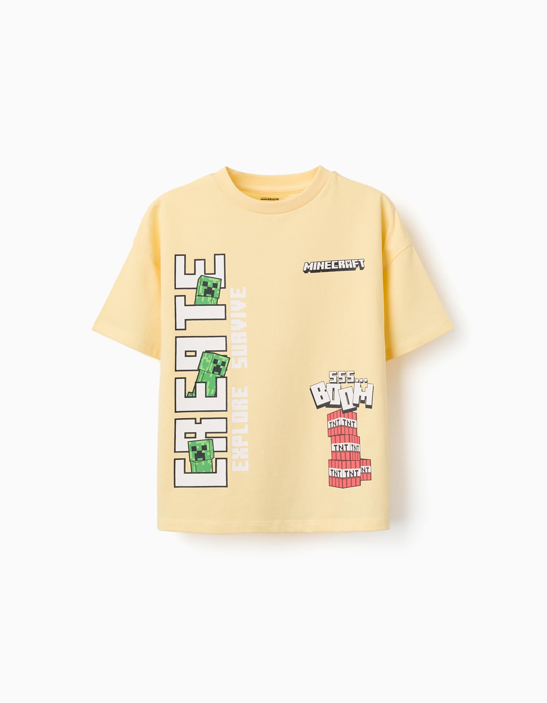 T-shirt en coton avec imprimés Minecraft, ZIPPY