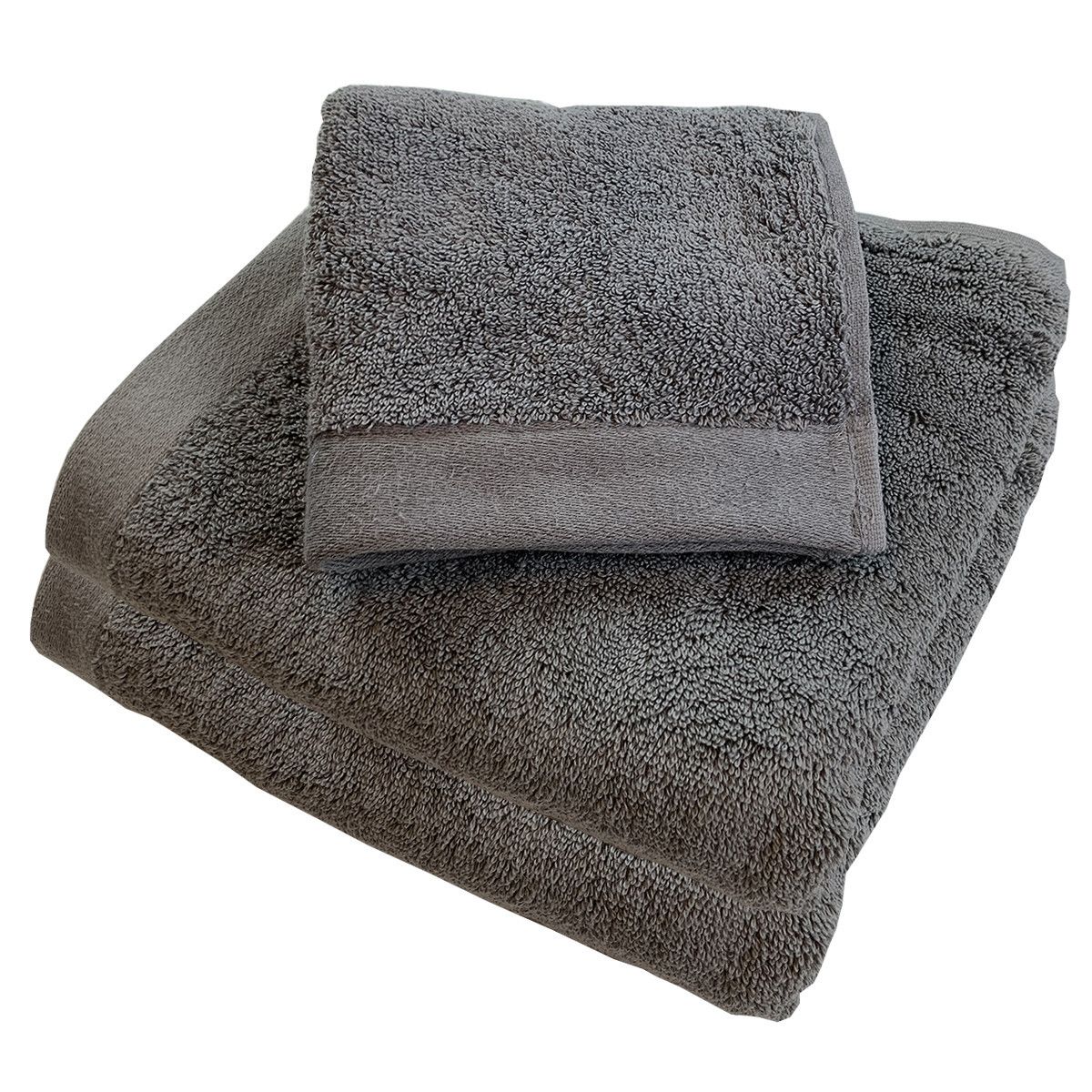 Serviette de bain coton peigné 685g/m2 Gris Pearl - LIOU