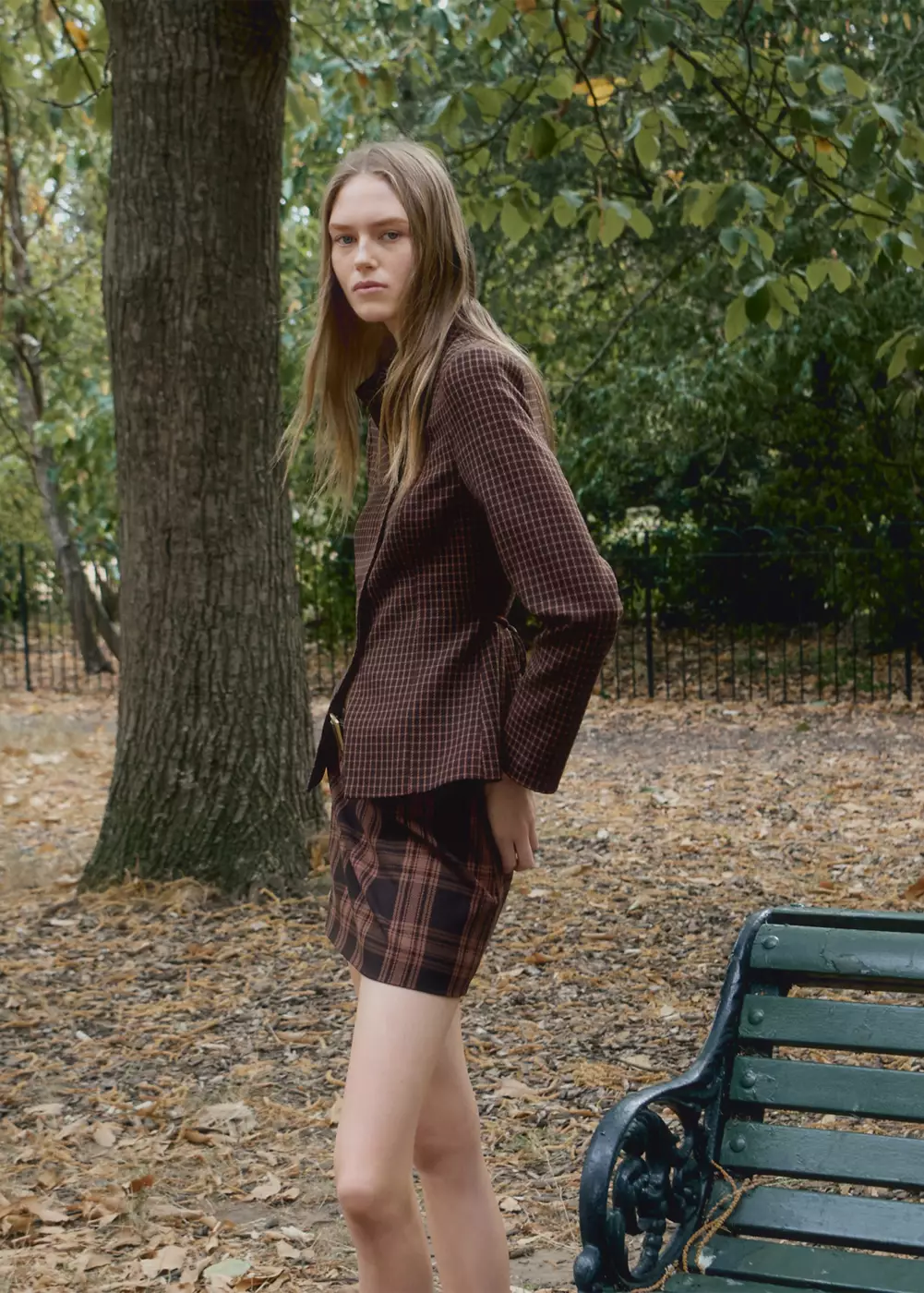 Chemise cintrée pied-de-poule, MANGO