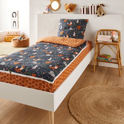 Into the Woods Animal 100% Cotton Bed Set with Duvet LA REDOUTE INTERIEURS