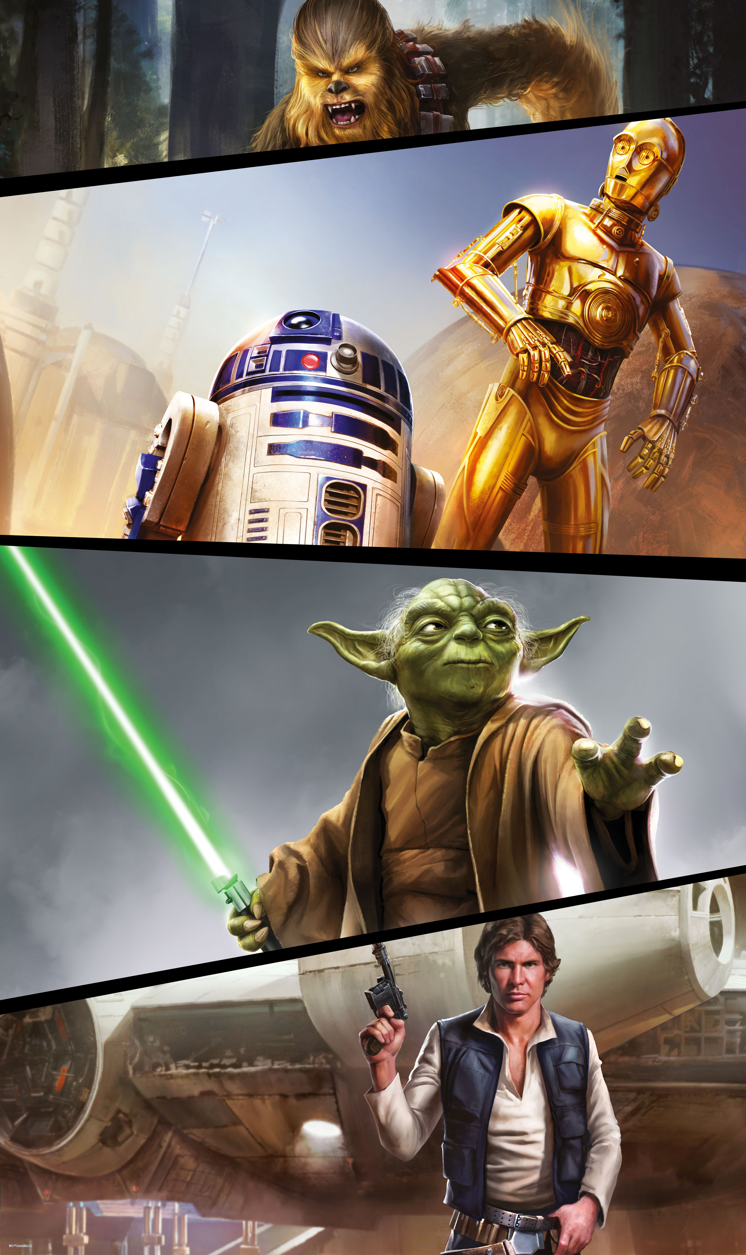Papier peint Komar - Star Wars Moments Rebels - 120 x 200 cm, HEXOA