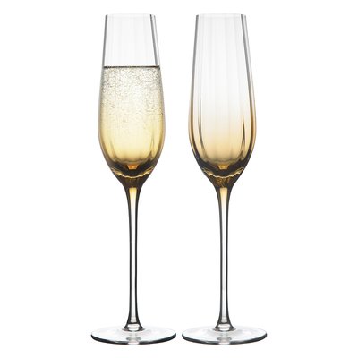 Набор бокалов для шампанского Gemma Amber, 225 мл, 2 шт LIBERTY JONES