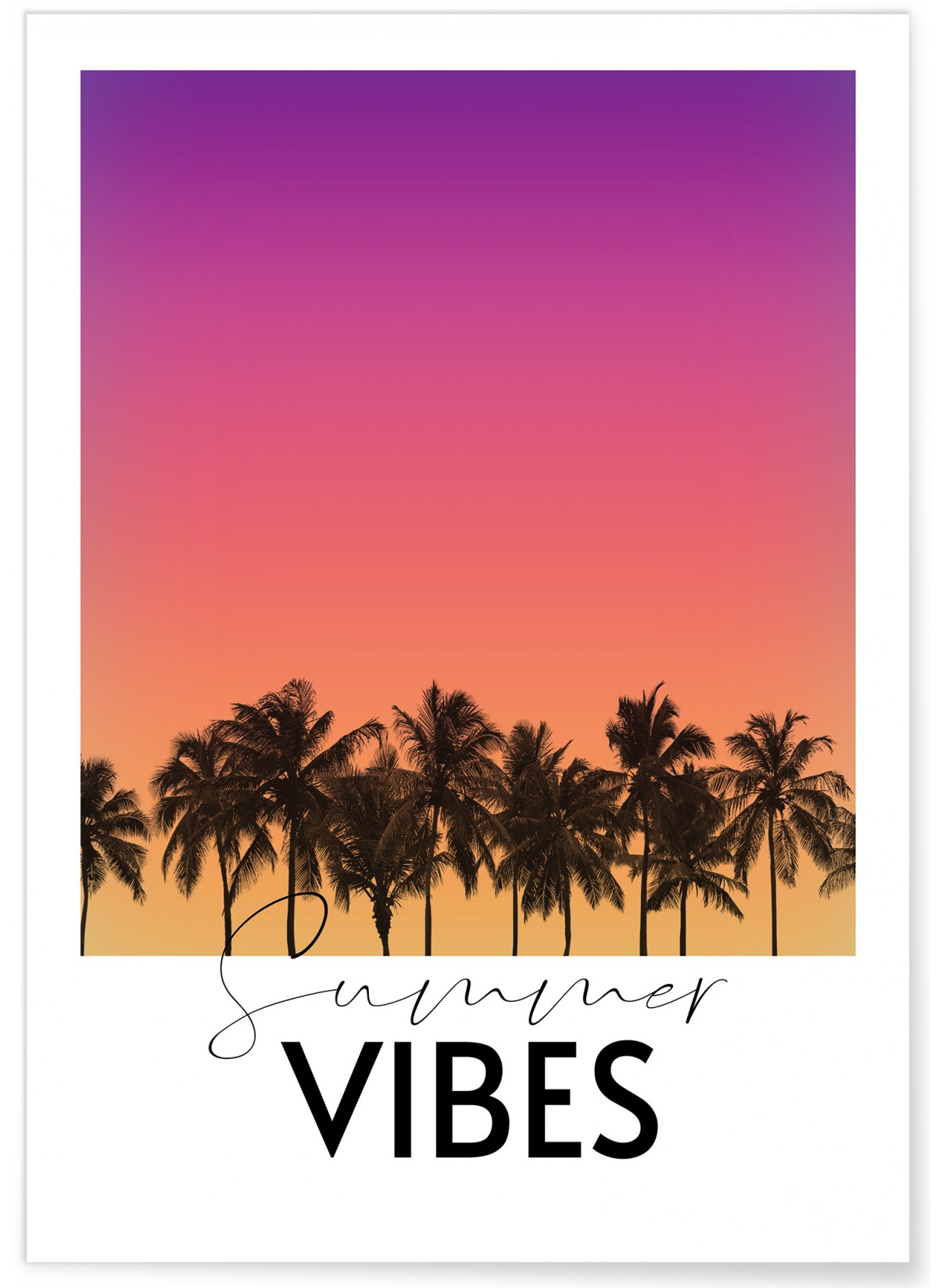 Affiche Summer Vibes 1, L'AFFICHERIE