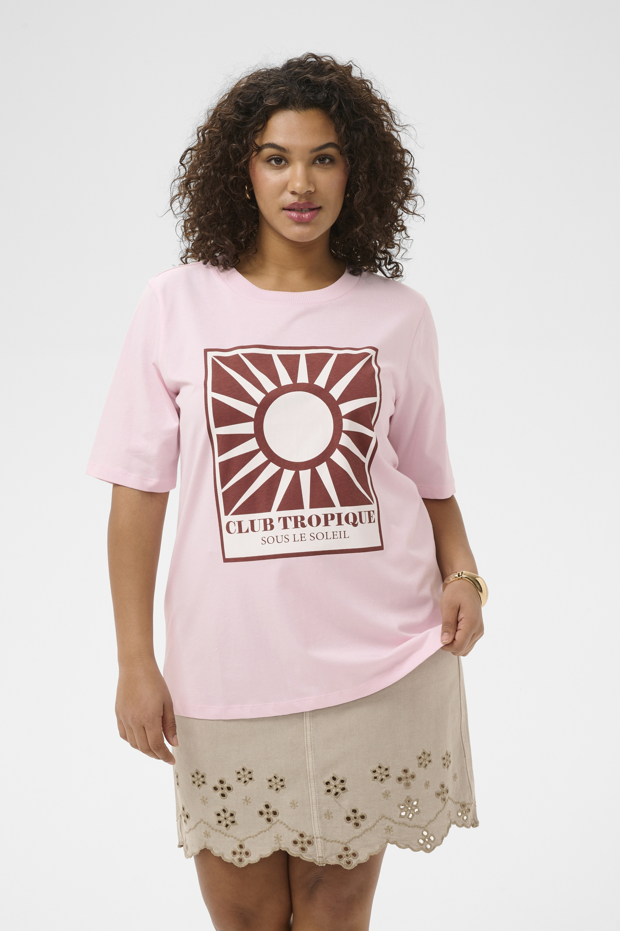 T-shirt à manches courtes, KAFFE CURVE