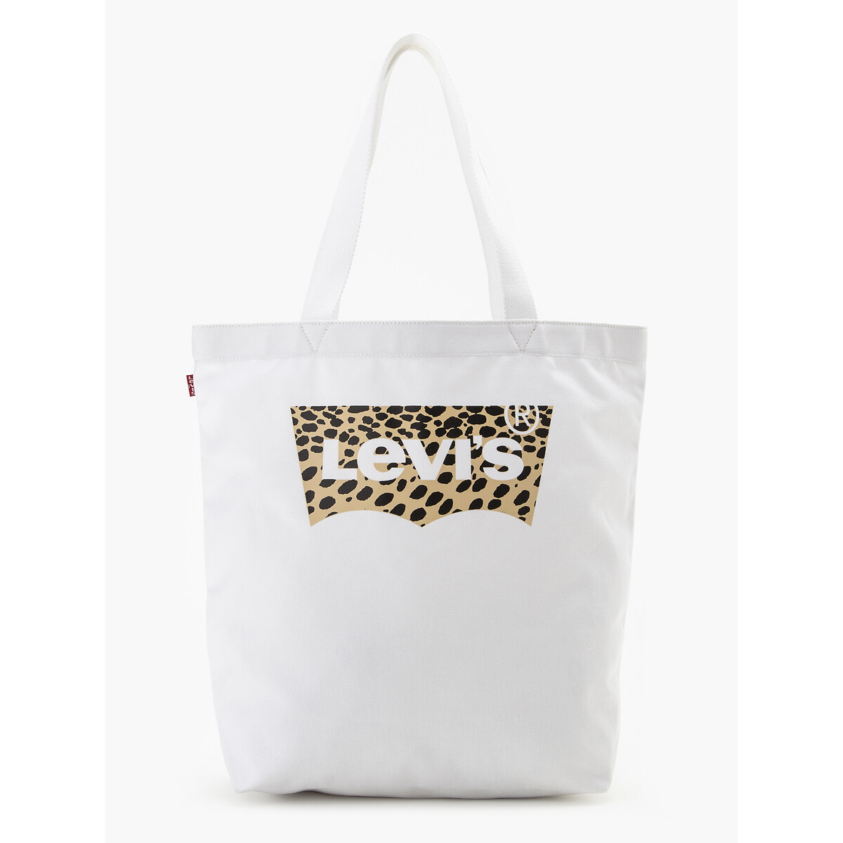 Image of Batwing Tote W Bag with Logo Print in Cotton