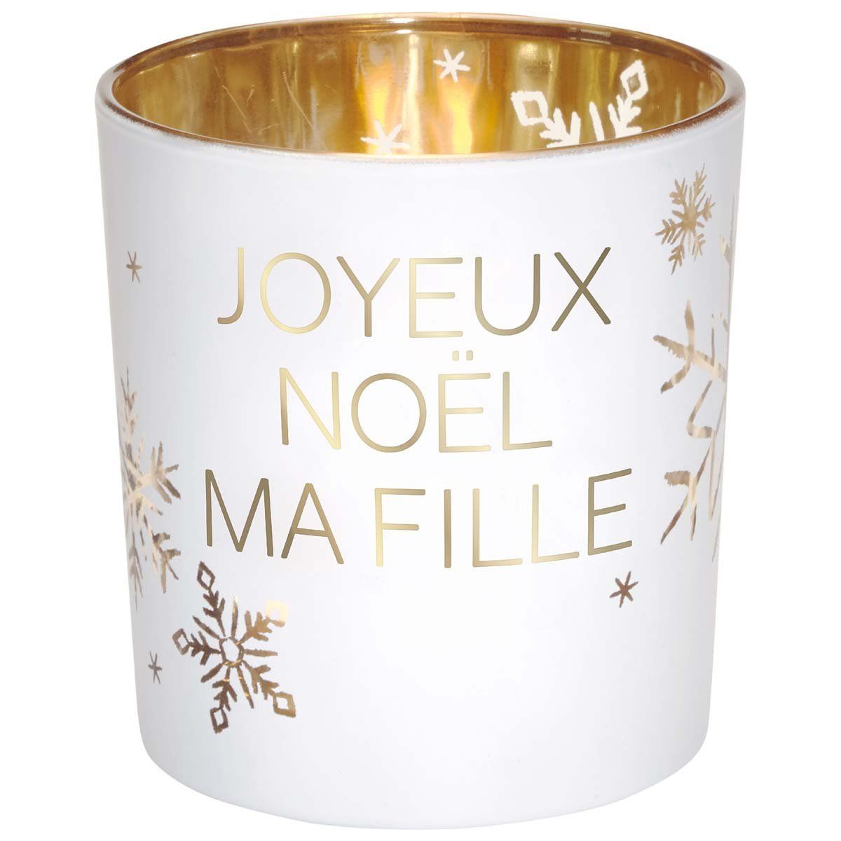 Photophore joyeux noel ma fille multicolore Draeger Paris | La Redoute