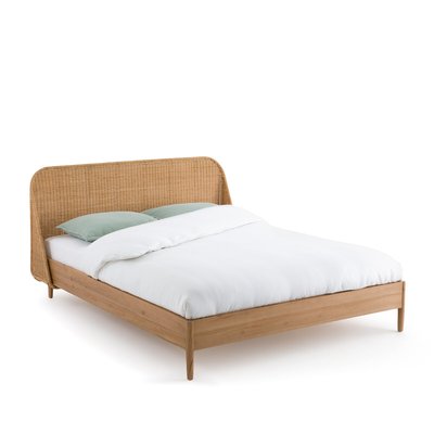 Viarty Solid Teak and Woven Rattan Bed LA REDOUTE INTERIEURS