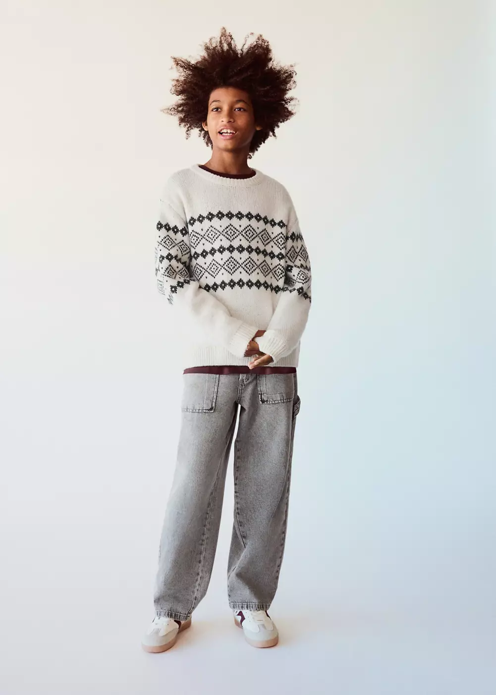Jean large avec poches, MANGO KIDS