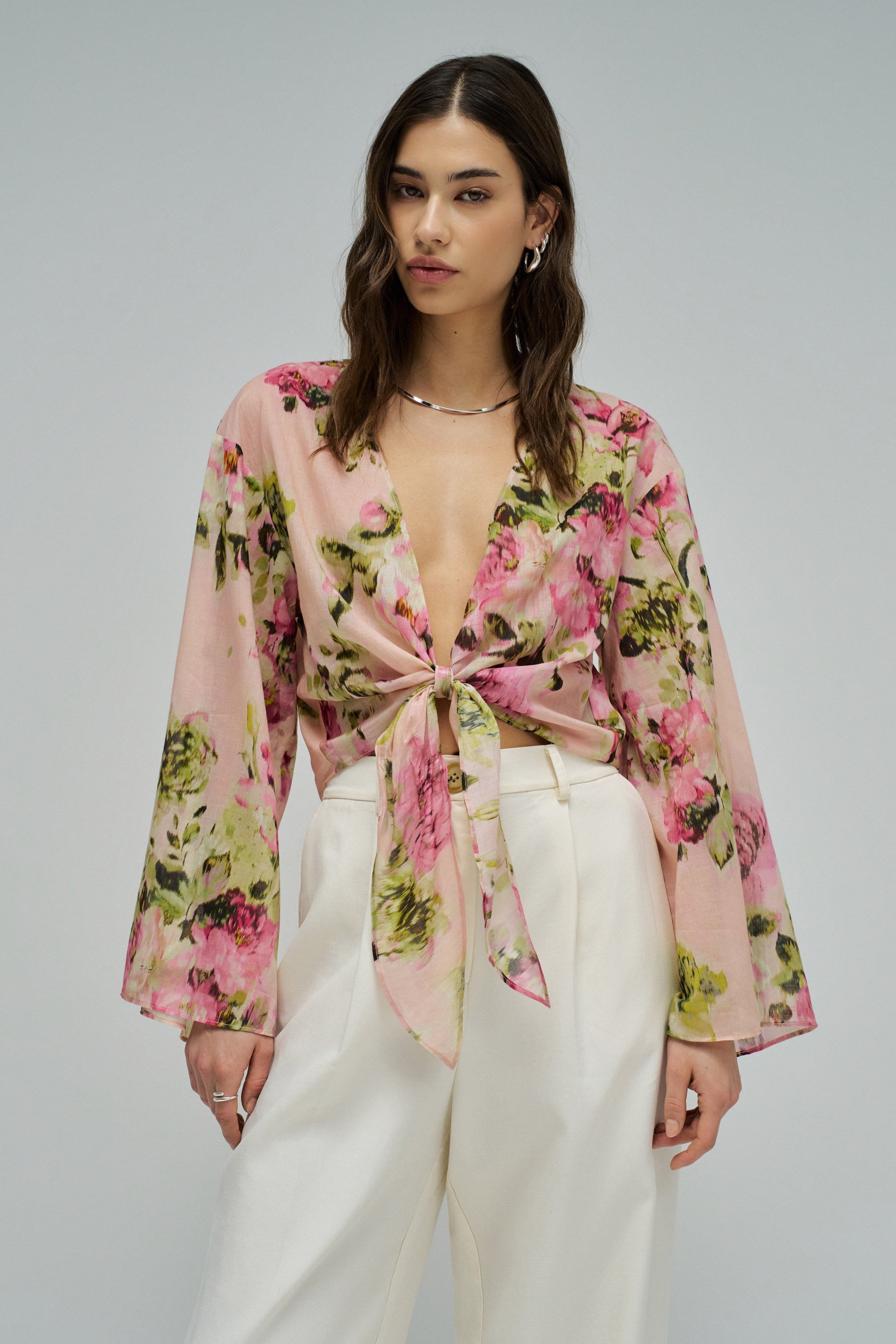 BLUSA AVEC N?UD FRONTAL, SALSA JEANS