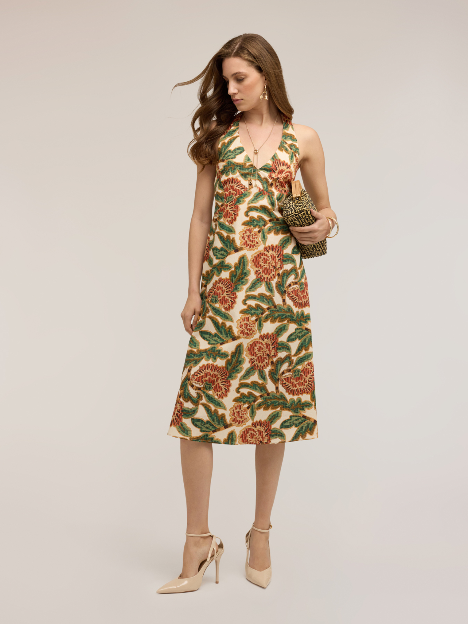 Robe à imprimé fleuri, MOTIVI