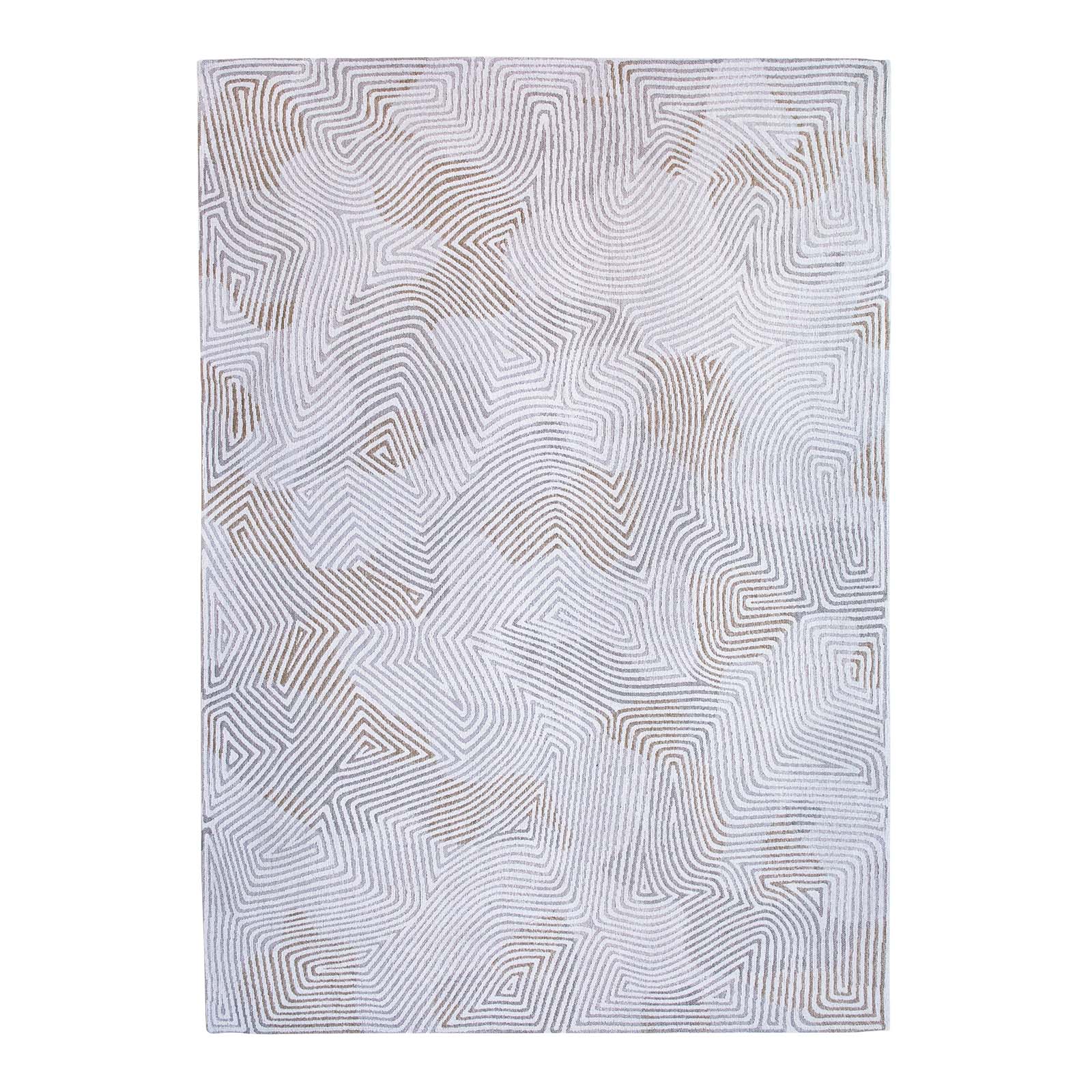 Tapis blanc tissé plat moderne CORAL - Louis de Poortere, NOVATREND