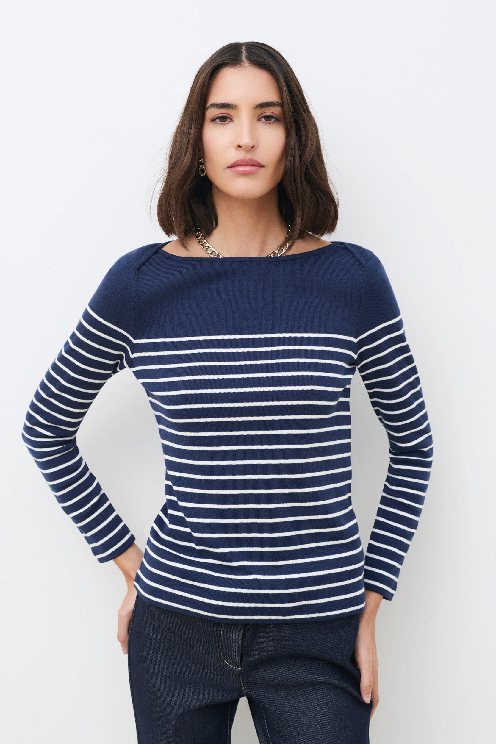 T-shirt droit col bateau TCRUISE, CAROLL