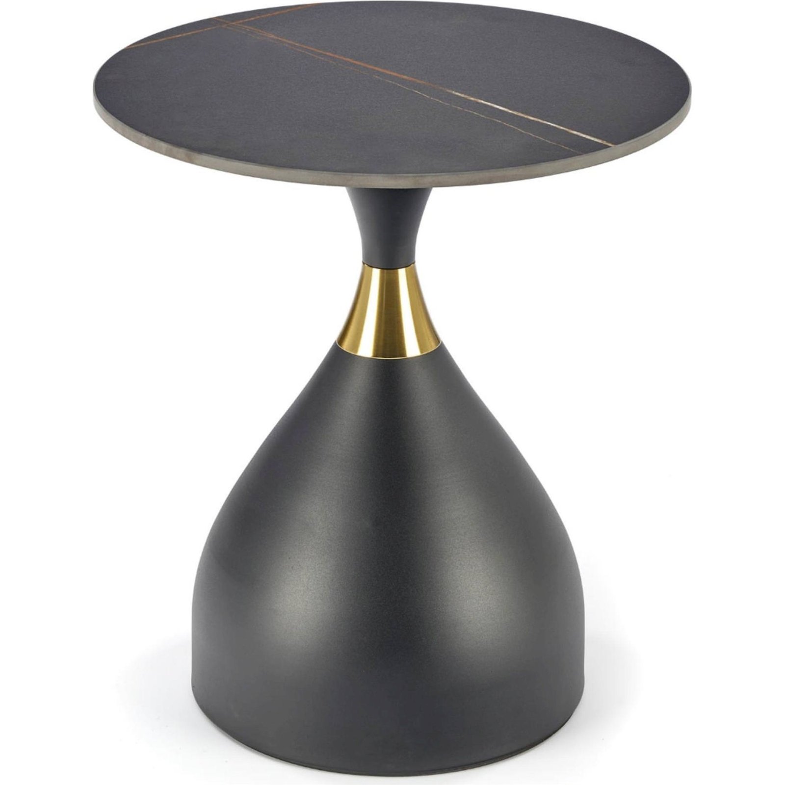 Table basse ronde effet marbre métal ORTELLY, RECOLLECTION
