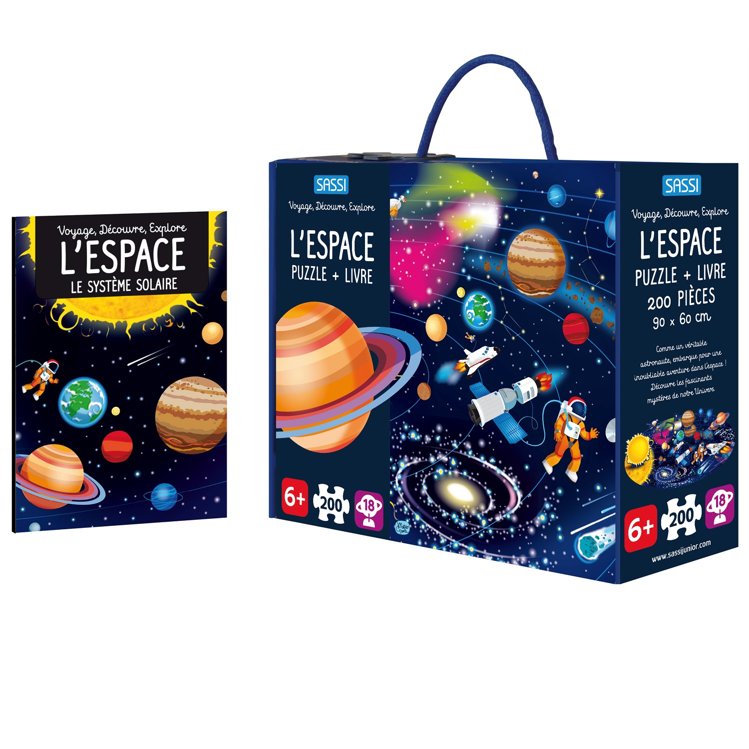 Livre et puzzle Découvre l'Espace, SASSI JUNIOR