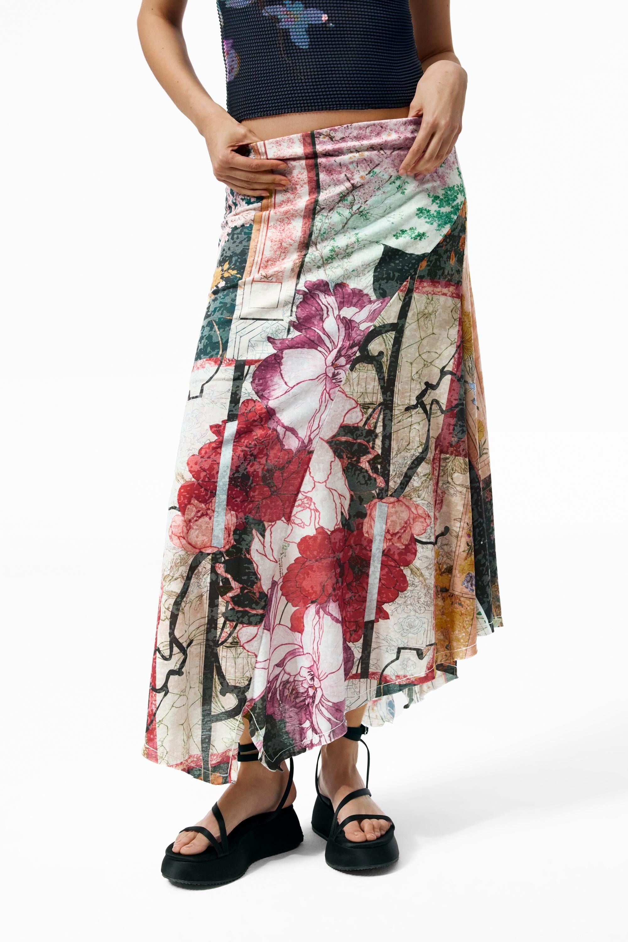 Jupe longue imprimée, DESIGUAL
