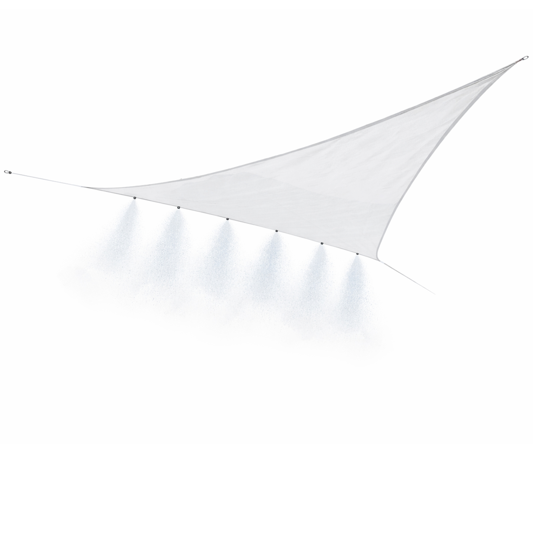 Voile d’ombrage triangulaire avec brumisateur intégré, HOME MAISON
