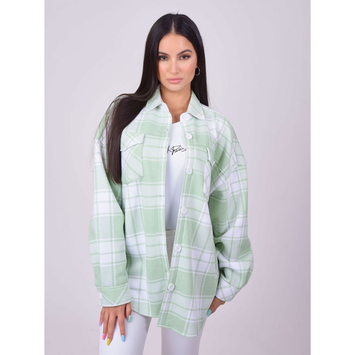 Chemise femme carreaux vert best sale et noir